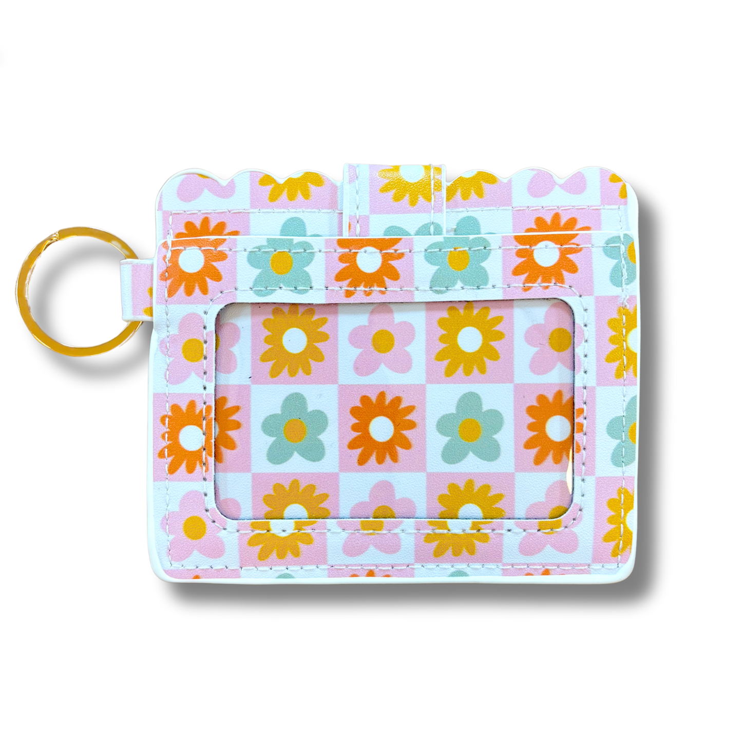 Wallet - Checkered Floral