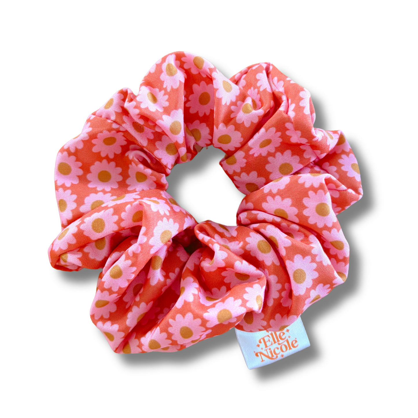 Scrunchie - Boho Daisy *new & improved extra soft fabric*