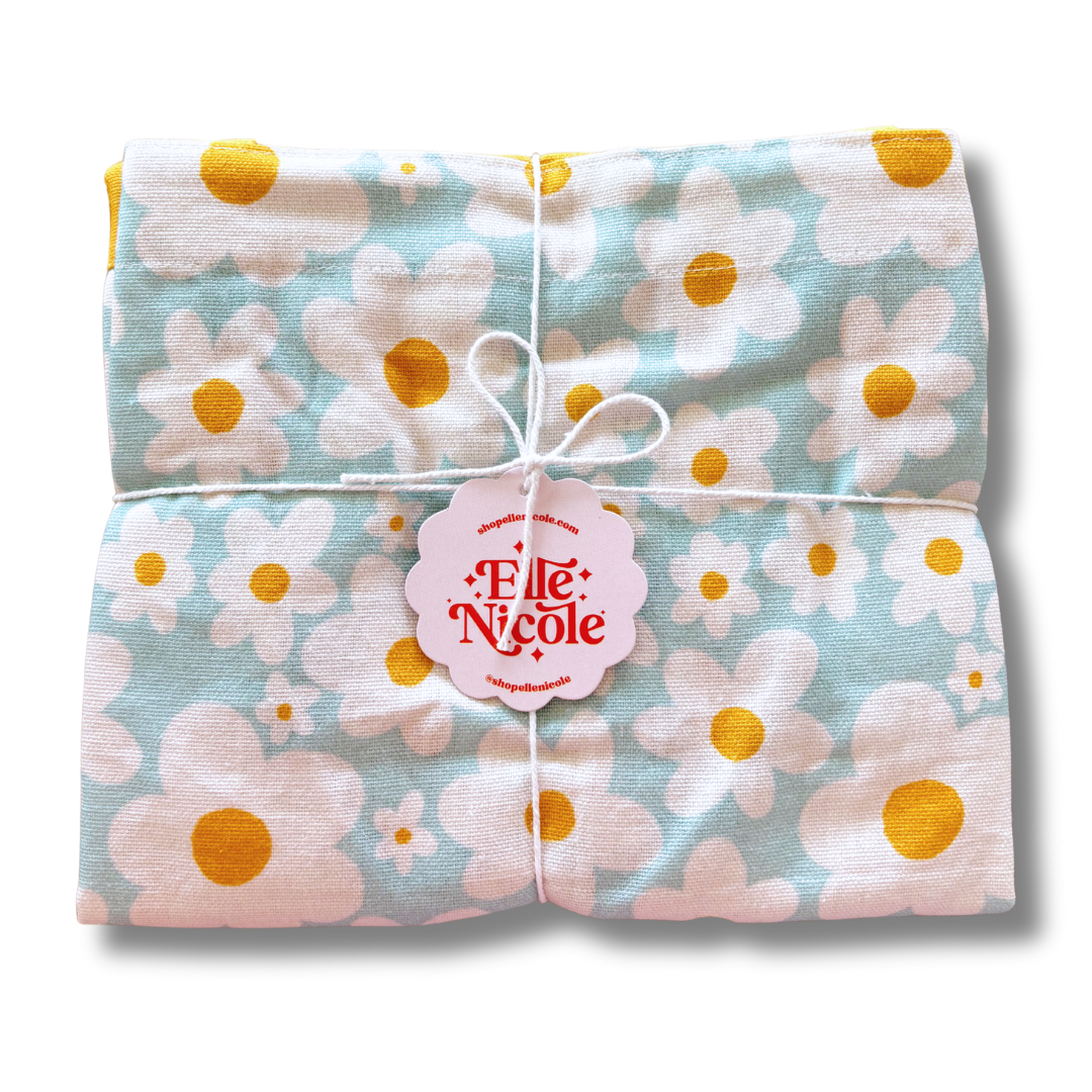 100% Cotton Apron - Blue Daisy