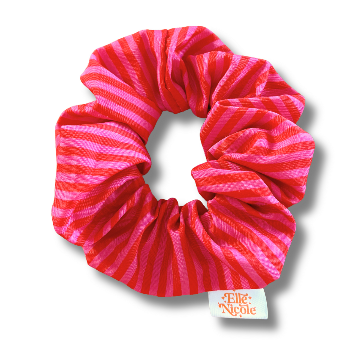 Scrunchie - Red & Pink Stripes