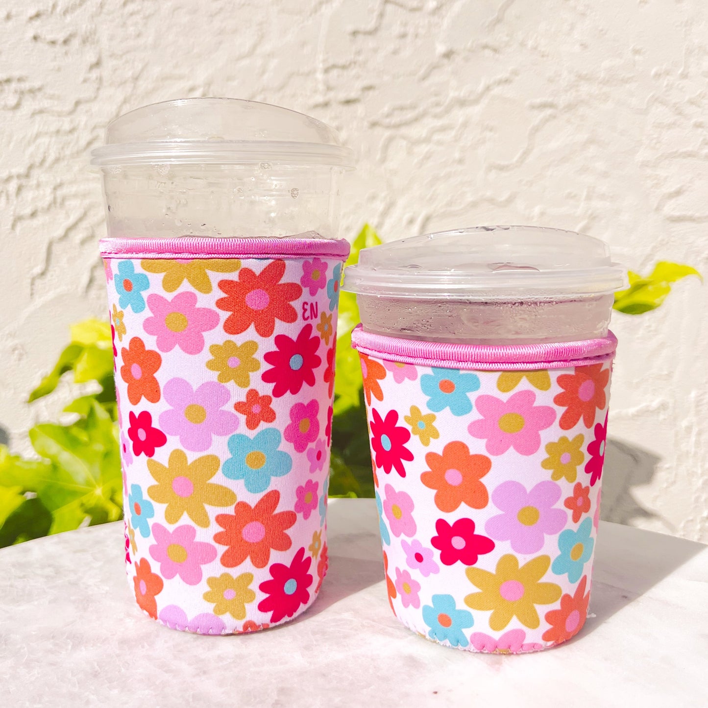 Coffee Cup Cover - Retro Florals