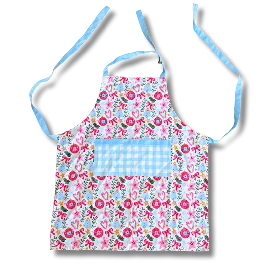 100% Cotton Apron - Vintage Christmas