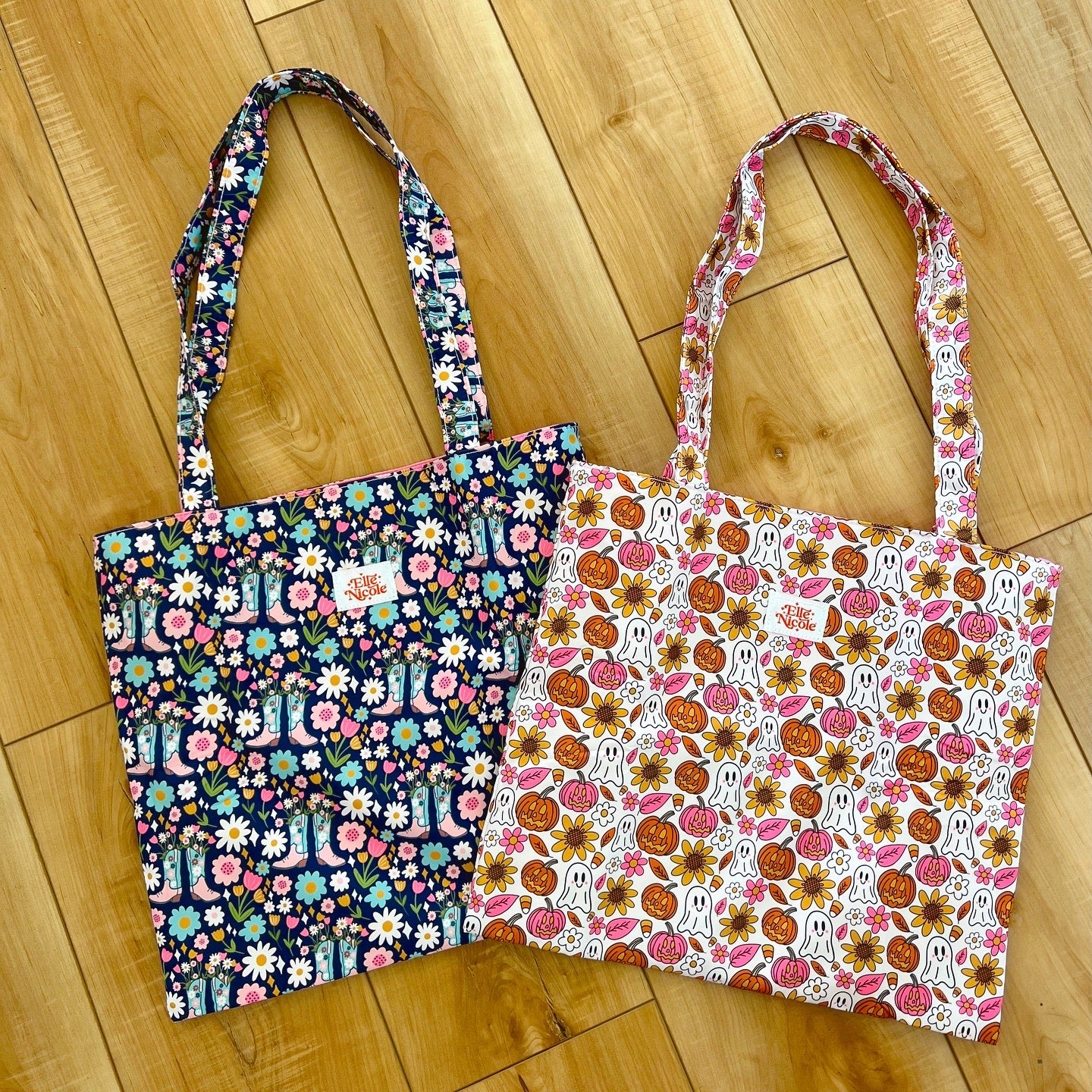 Spooky Doodle Tote Bag / Trick or Treat Bag