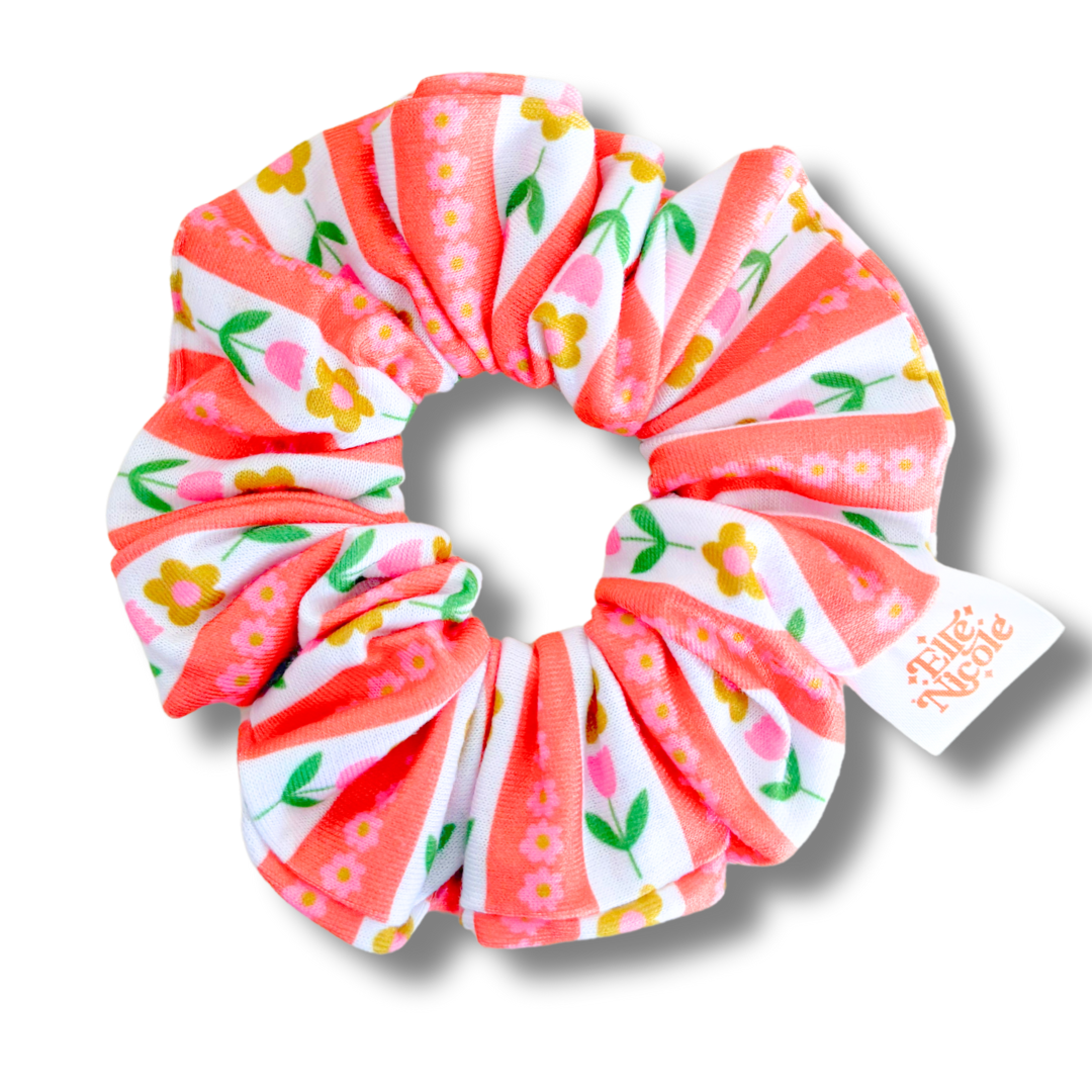 Scrunchie - Tulip Stripes *new & improved extra soft fabric*