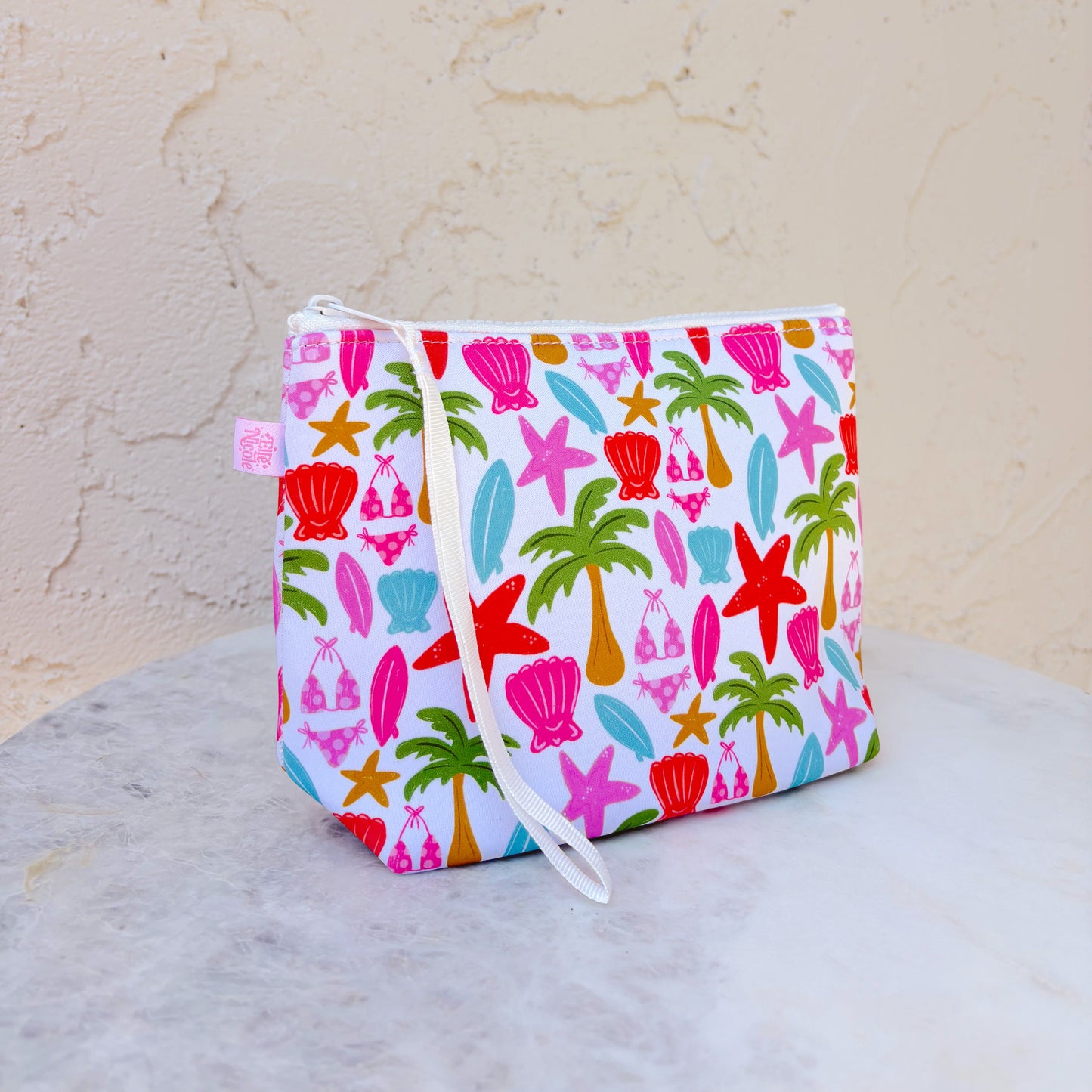 Cosmetic Bag With Wrist Strap - Florida