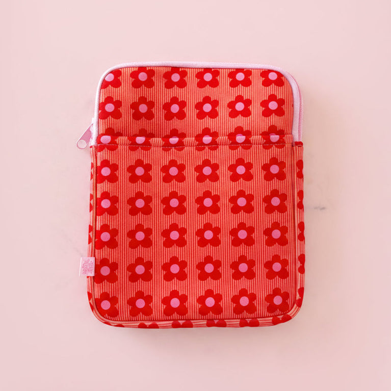 E-reader / Tablet Sleeve - Happy Striped Floral