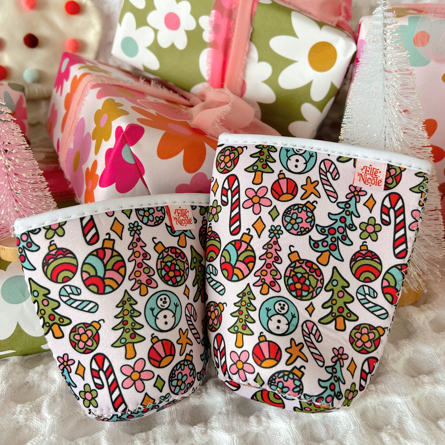 Coffee Cup Cover - Classic Christmas