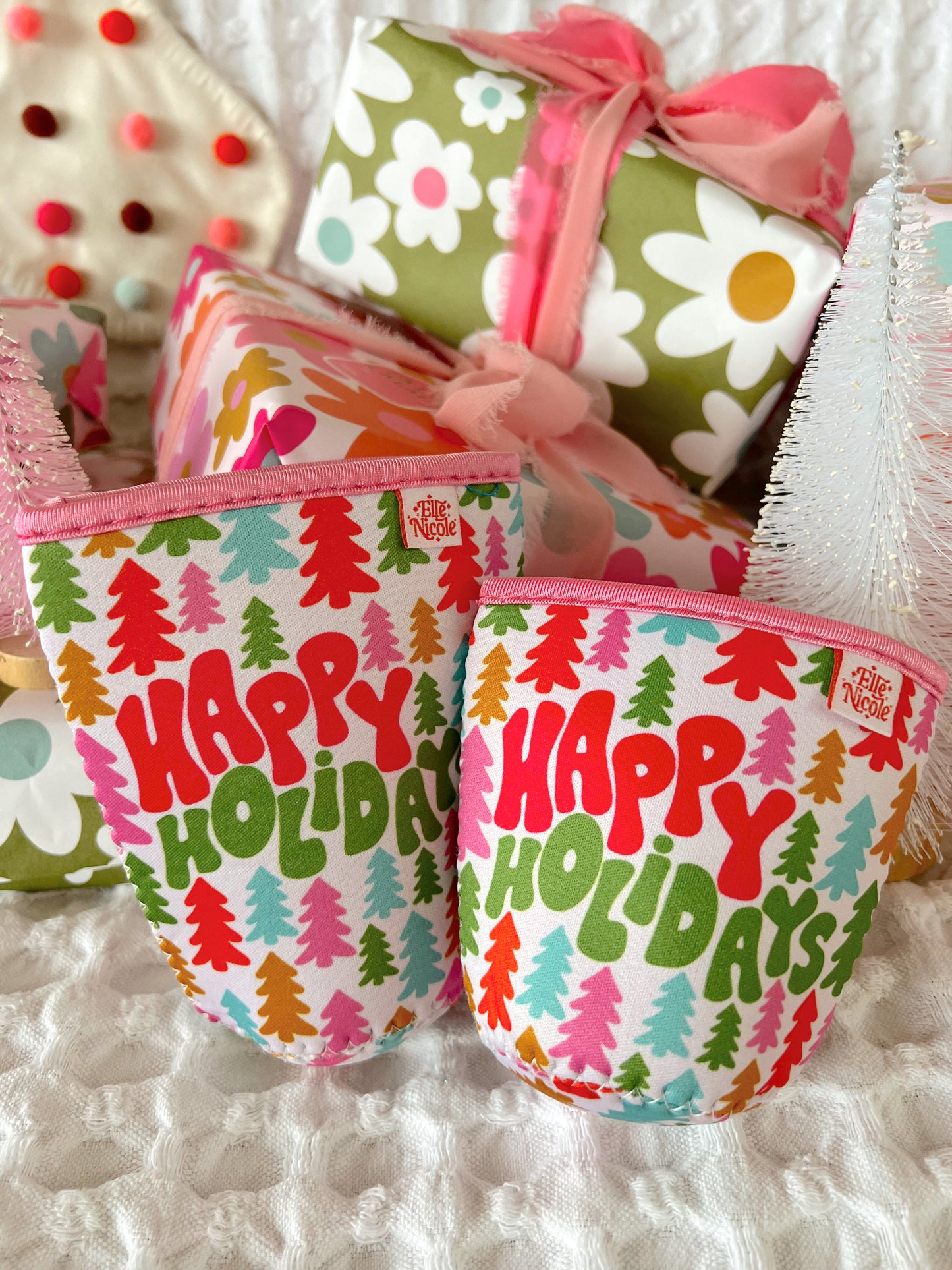 Coffee Cup Cover - Happy Holidays