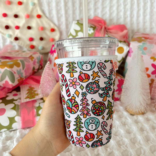 Coffee Cup Cover - Classic Christmas