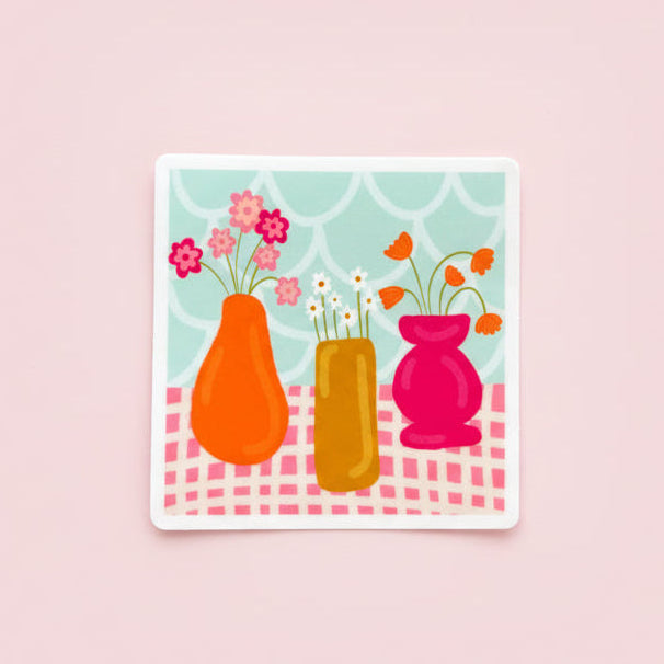 Funky Vase Picture Sticker