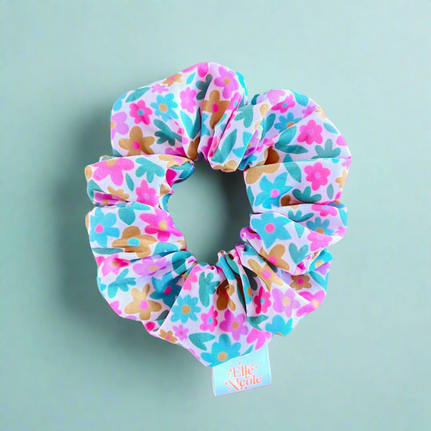 Scrunchie - Sage Bloom *new & improved extra soft fabric*