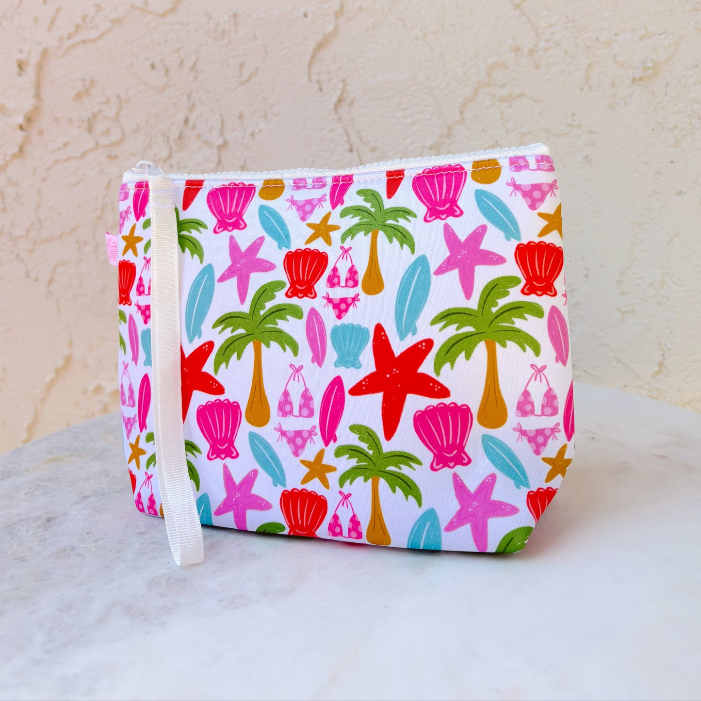 Cosmetic Bag With Wrist Strap - Florida