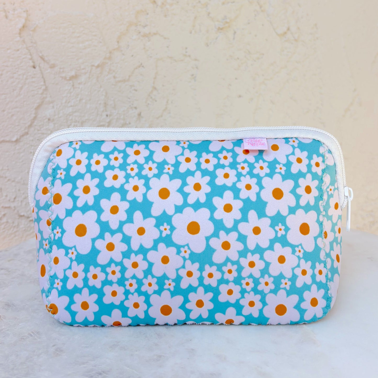 Cosmetic Bag - Blue Daisy