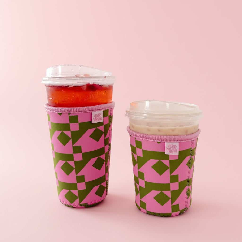 Coffee Cup Cover - Cozy Quilt - Iced Drink Sleeve