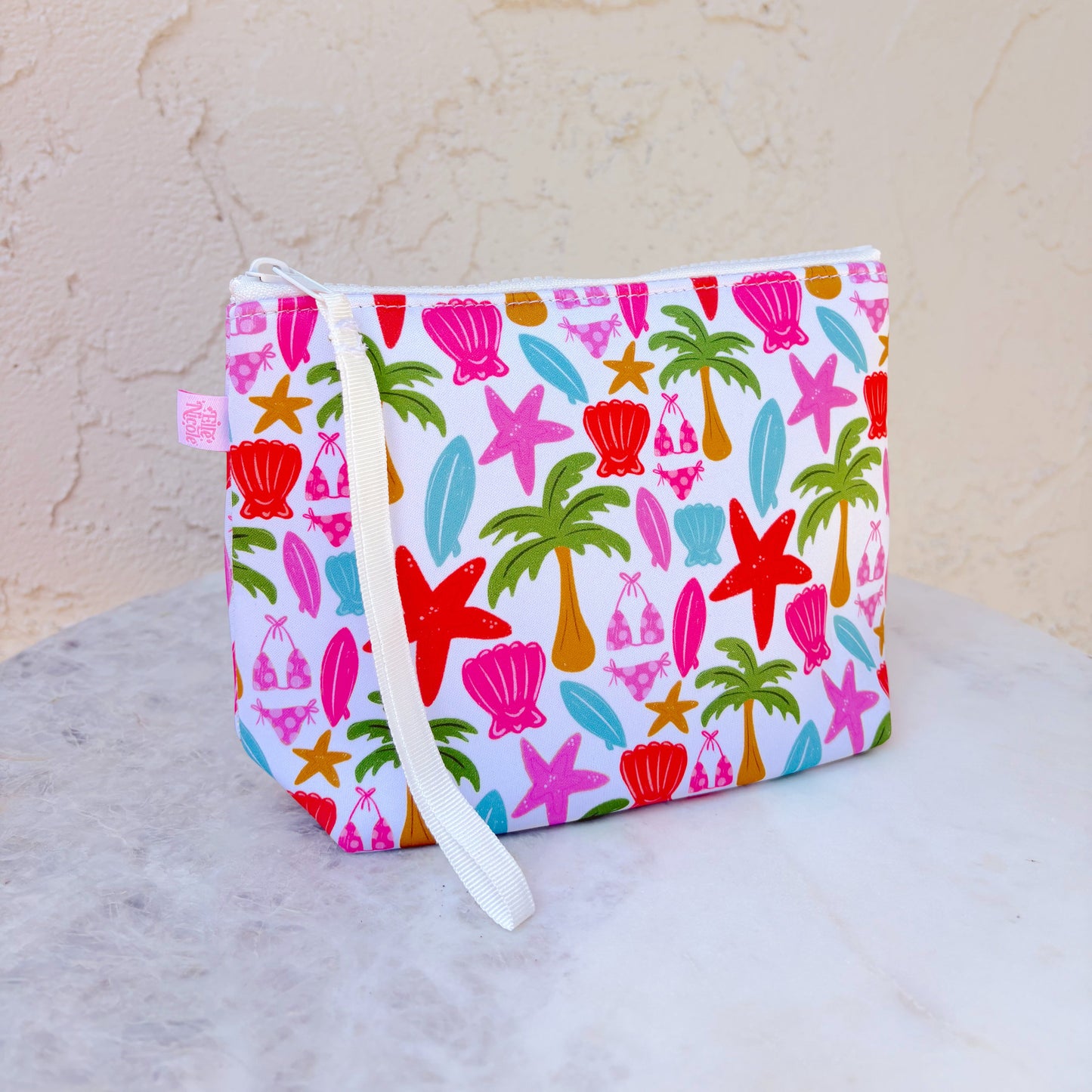 Cosmetic Bag With Wrist Strap - Florida