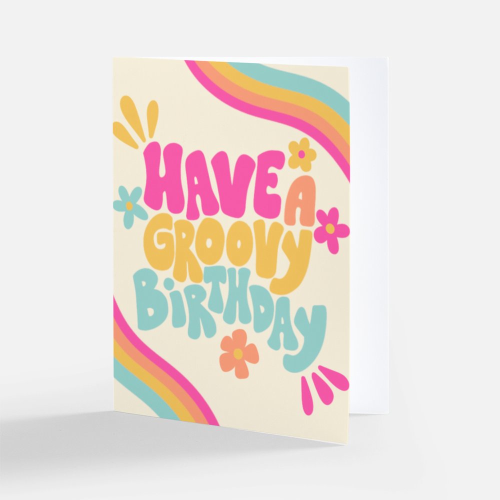 Greeting Card - Groovy Birthday