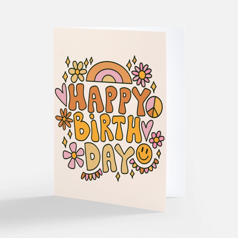 Greeting Card - Boho HBD