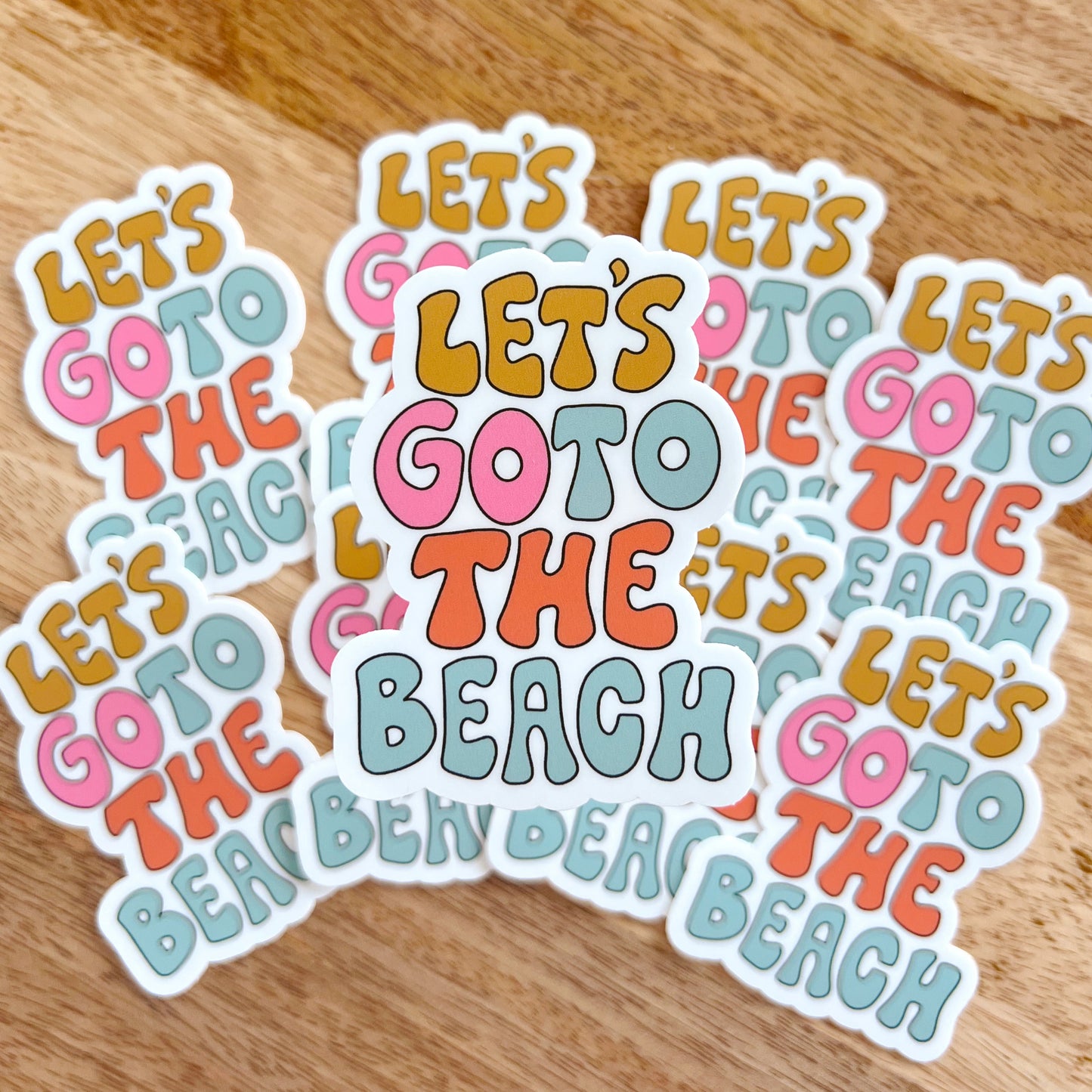 Let's Go To The Beach Sticker