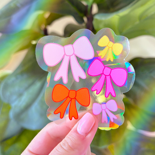 Suncatcher Sticker - Bows