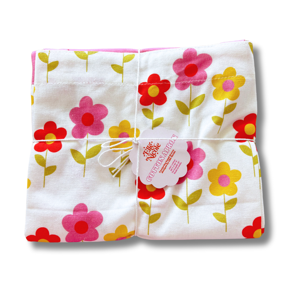 100% Cotton Apron - Mod Floral