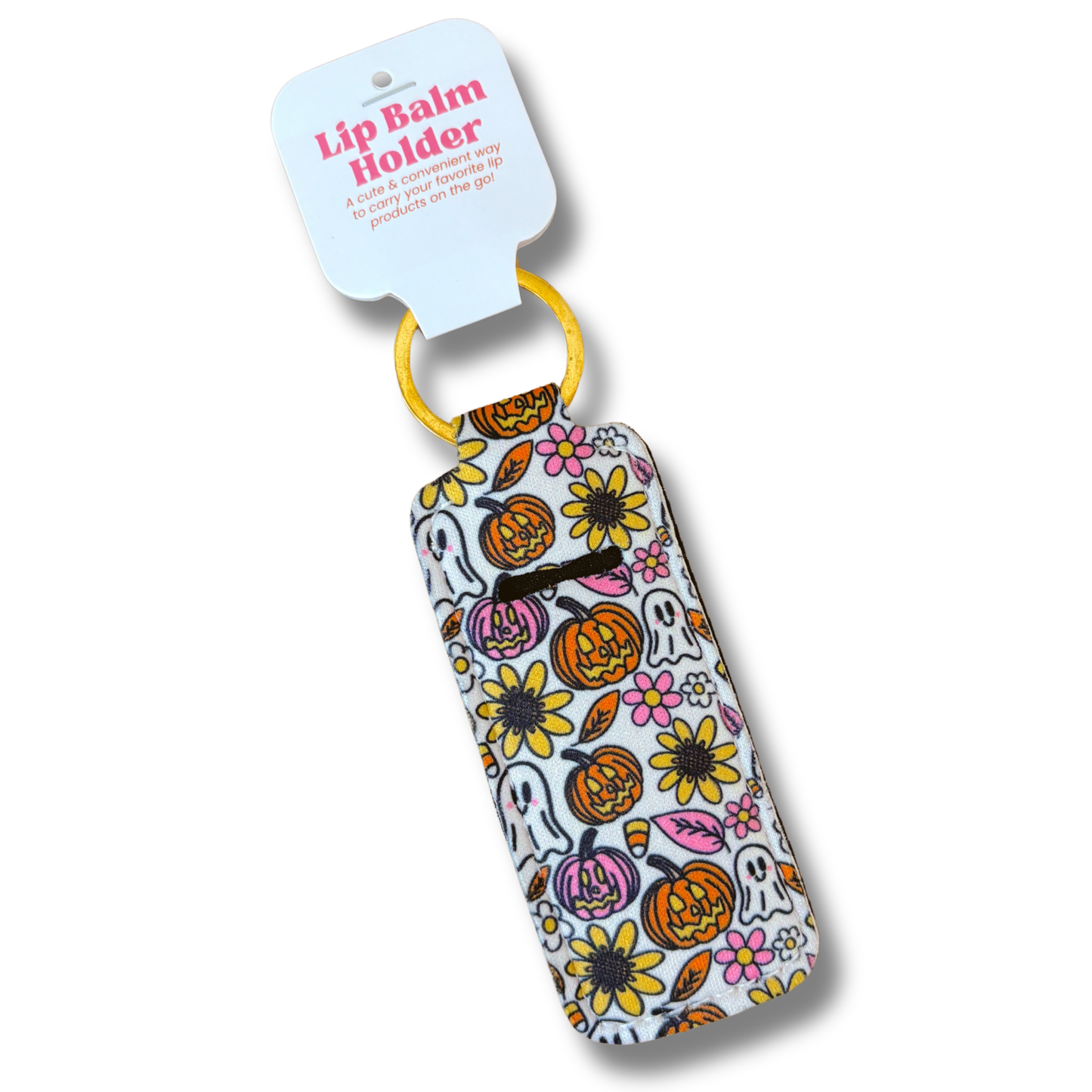 Lip Balm Keychain Holder - Spooky Doodle