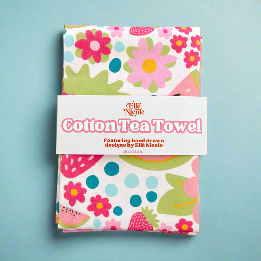 Cotton Tea Towel - Farmers Market