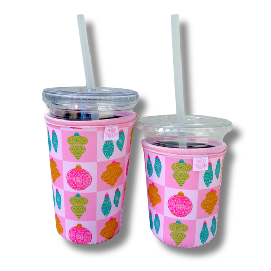 Coffee Cup Cover - Christmas Ornaments - Iced Drink Sleeve *PRE-ORDER*