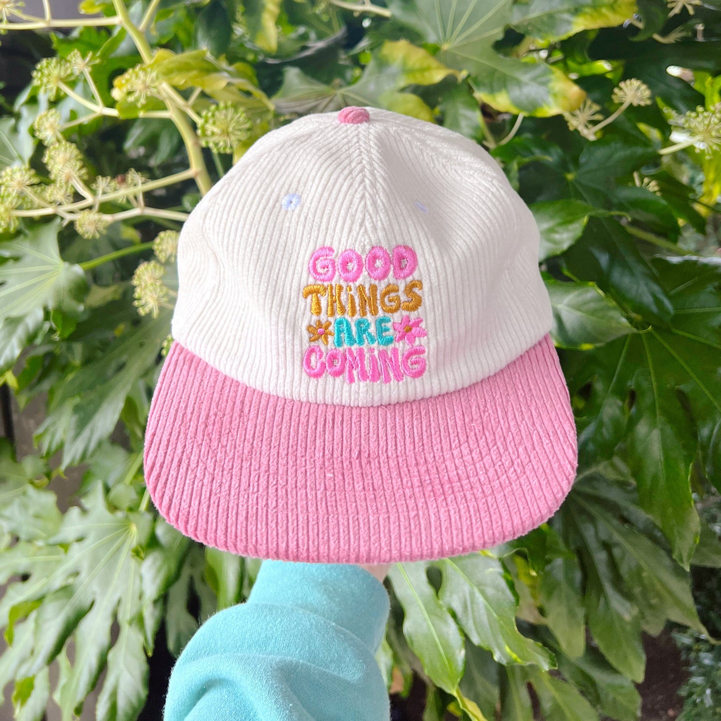 'Good Things Are Coming'  Corduroy Hat