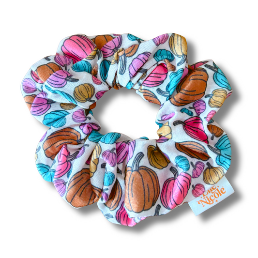 Scrunchie - Pumpkins *new & improved extra soft fabric*