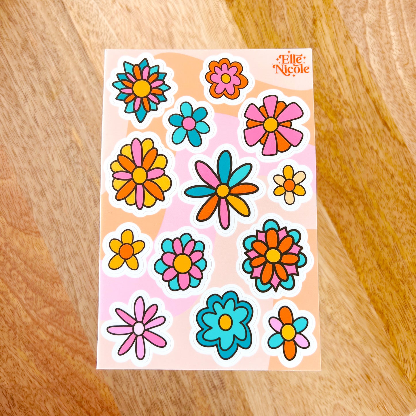 Funky Flower Sticker Sheet