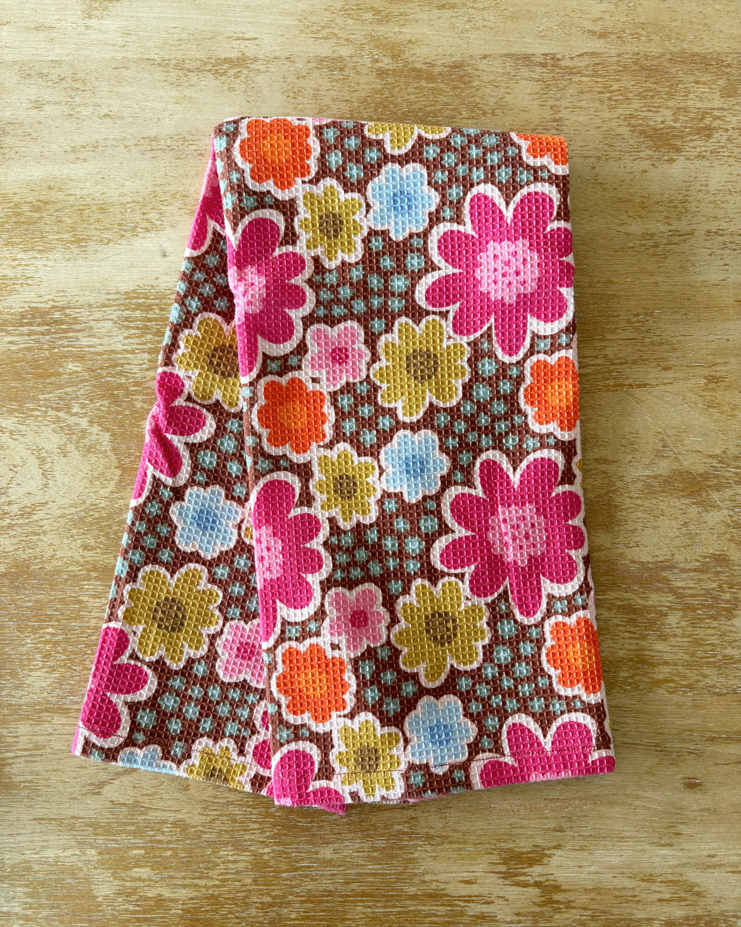 Cotton Waffle Weave Tea Towel - Caroline's Cosmos