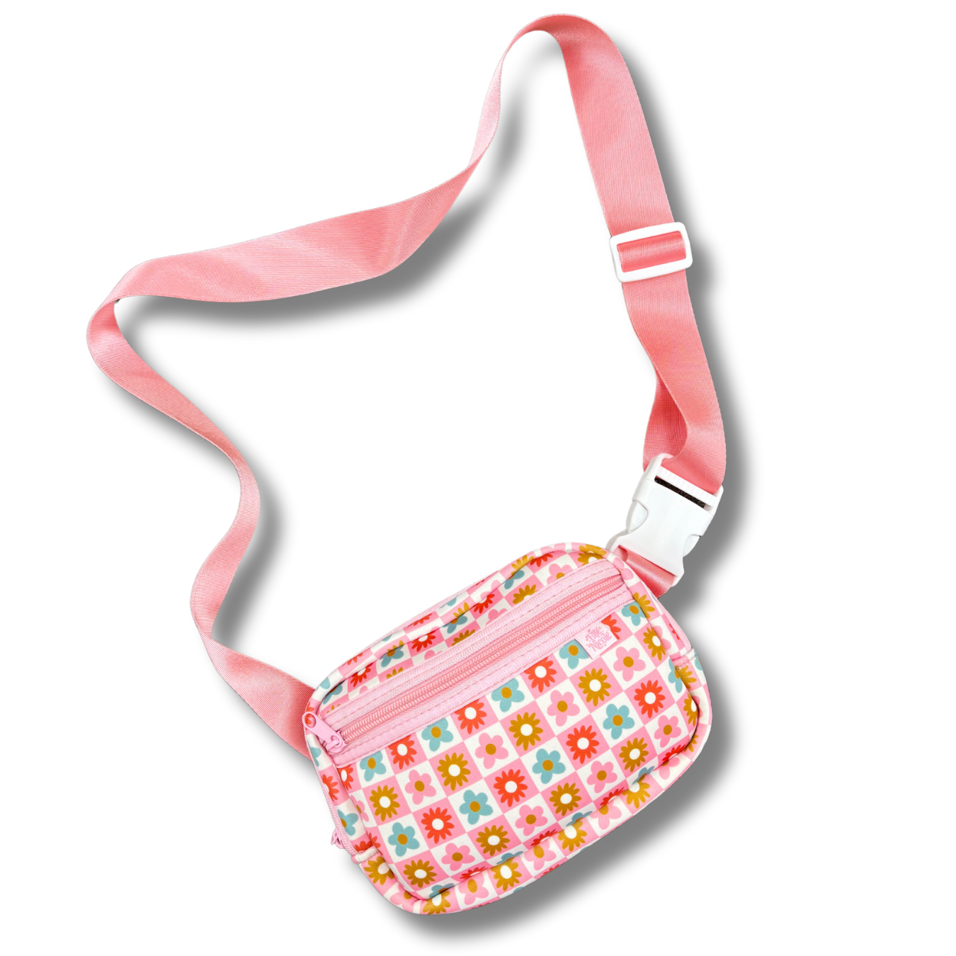 Crossbody Bag - Checkered Floral