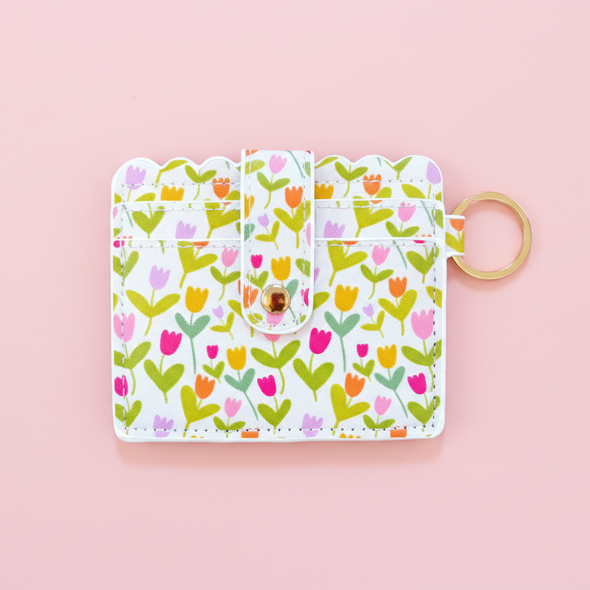 Keychain Wallet - Tulips