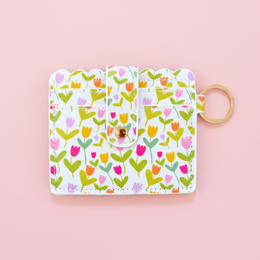 Keychain Wallet - Tulips