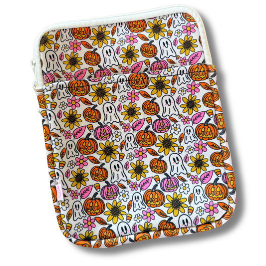 E-reader / Tablet Sleeve - Spooky Doodle