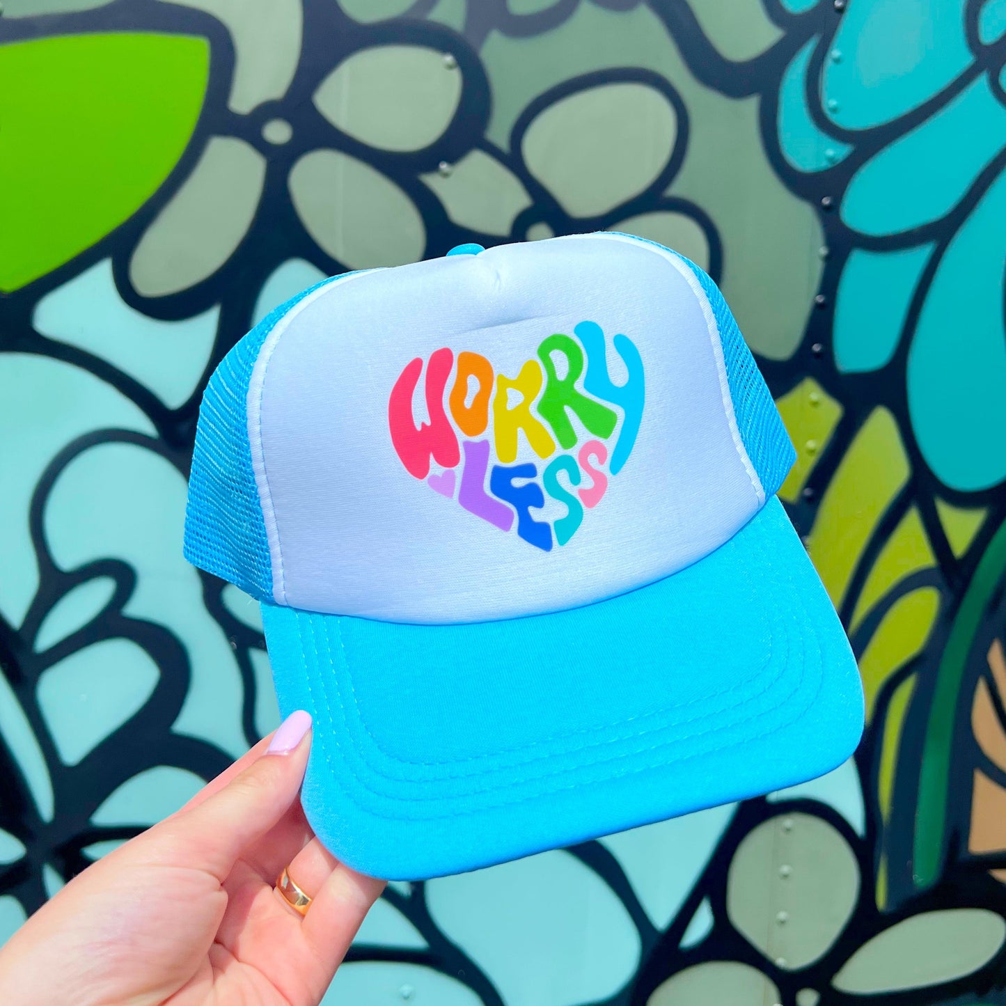 Rainbow Worryless Trucker Hat