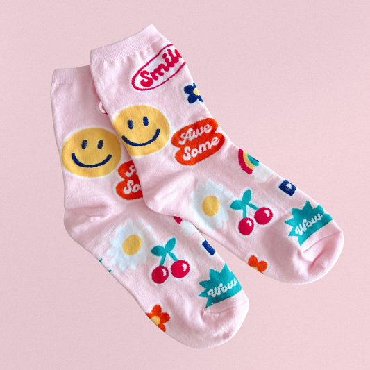 Groovy Collage Socks