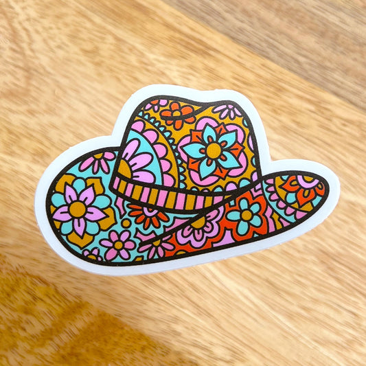 Cowgirl Hat Sticker