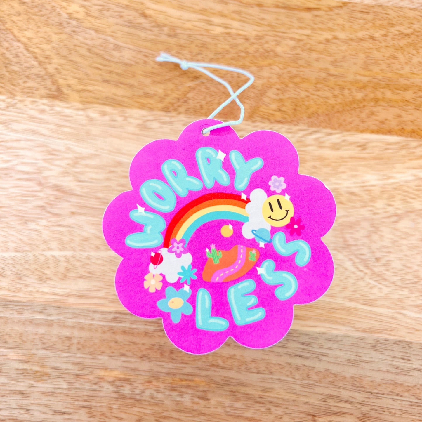 Car Air Freshener - Worryless Doodle - Cotton Candy
