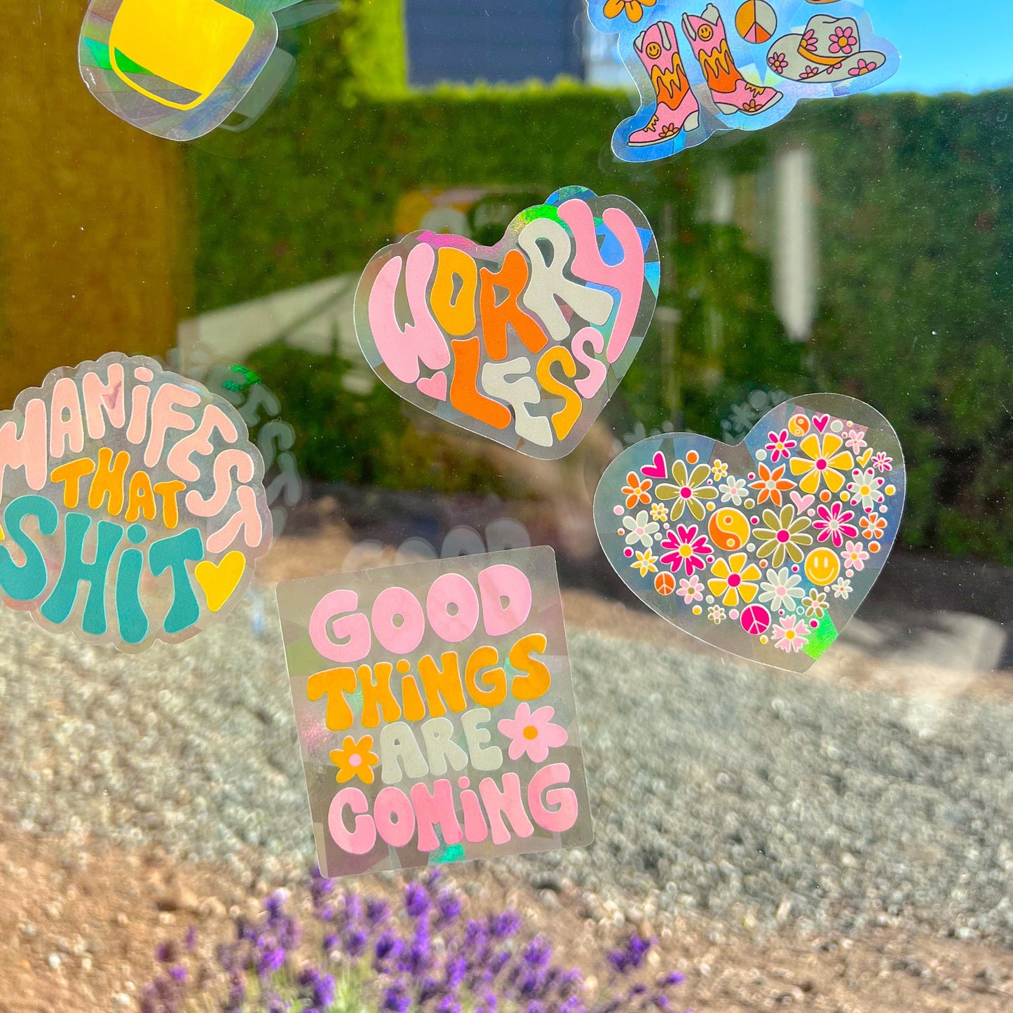 Suncatcher Sticker - Good Things Are Coming
