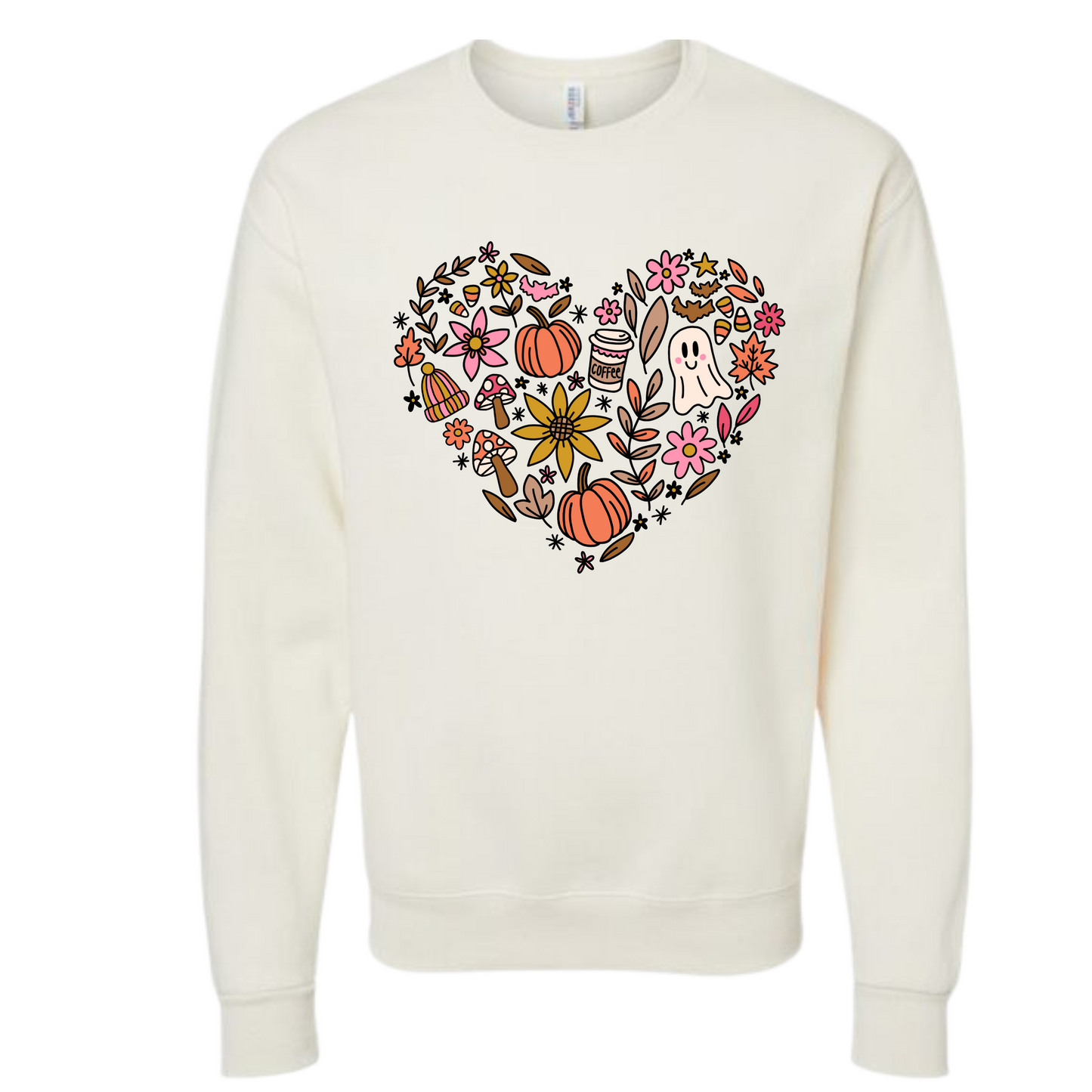 Fall Doodle Sweatshirt - Cream - Pre-order (Copy)