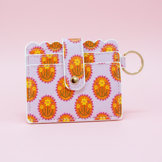 Keychain Wallet - Floral Medallion