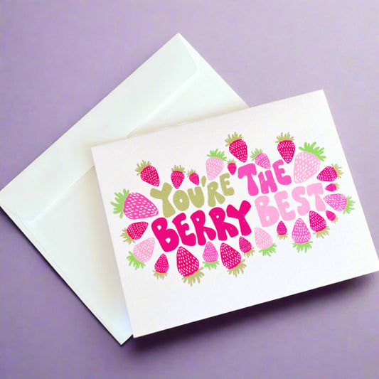 Greeting Card - You're the berry best