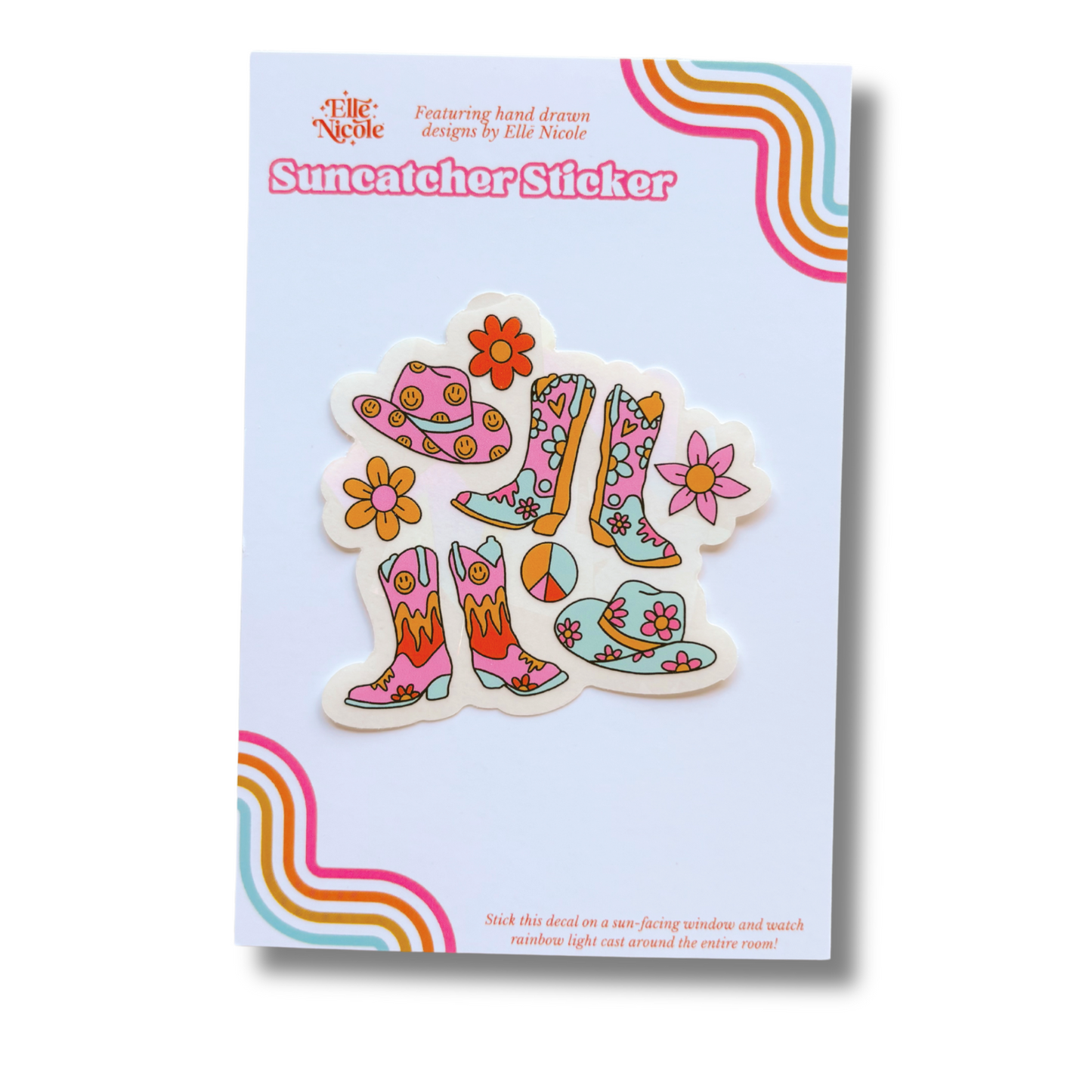 Suncatcher Sticker - Cutie Cowgirl