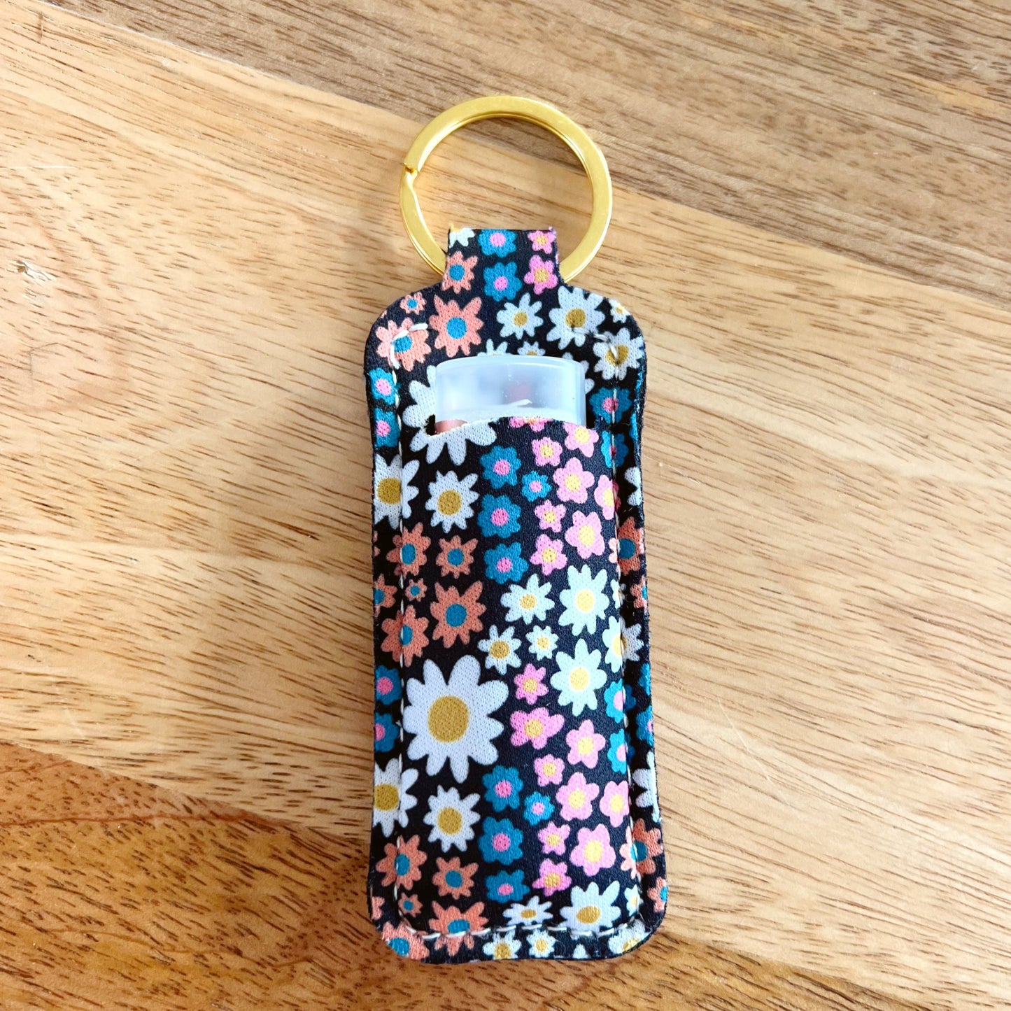 Lip Balm Keychain Holder - Darling Daisy