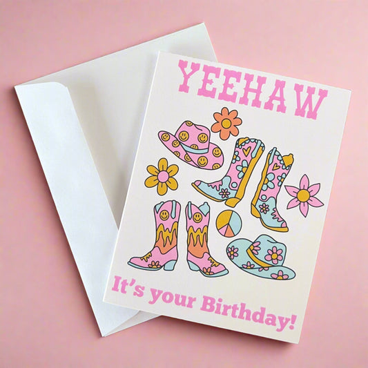 Greeting Card - Yeehaw it's your Birthday