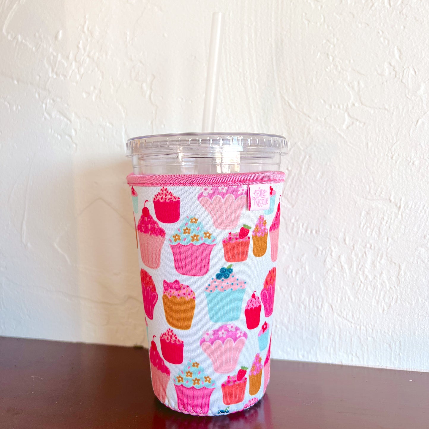 Coffee Cup Cover - Cupcakes - Size Large