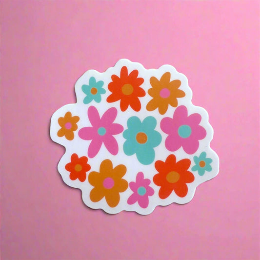 Retro Floral Sticker