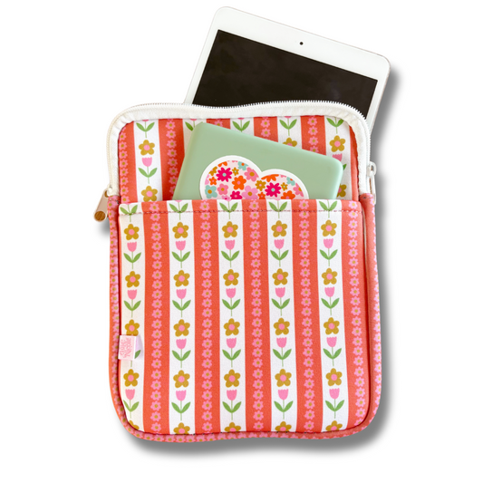 E-reader / Tablet Sleeve - Tulip Stripes