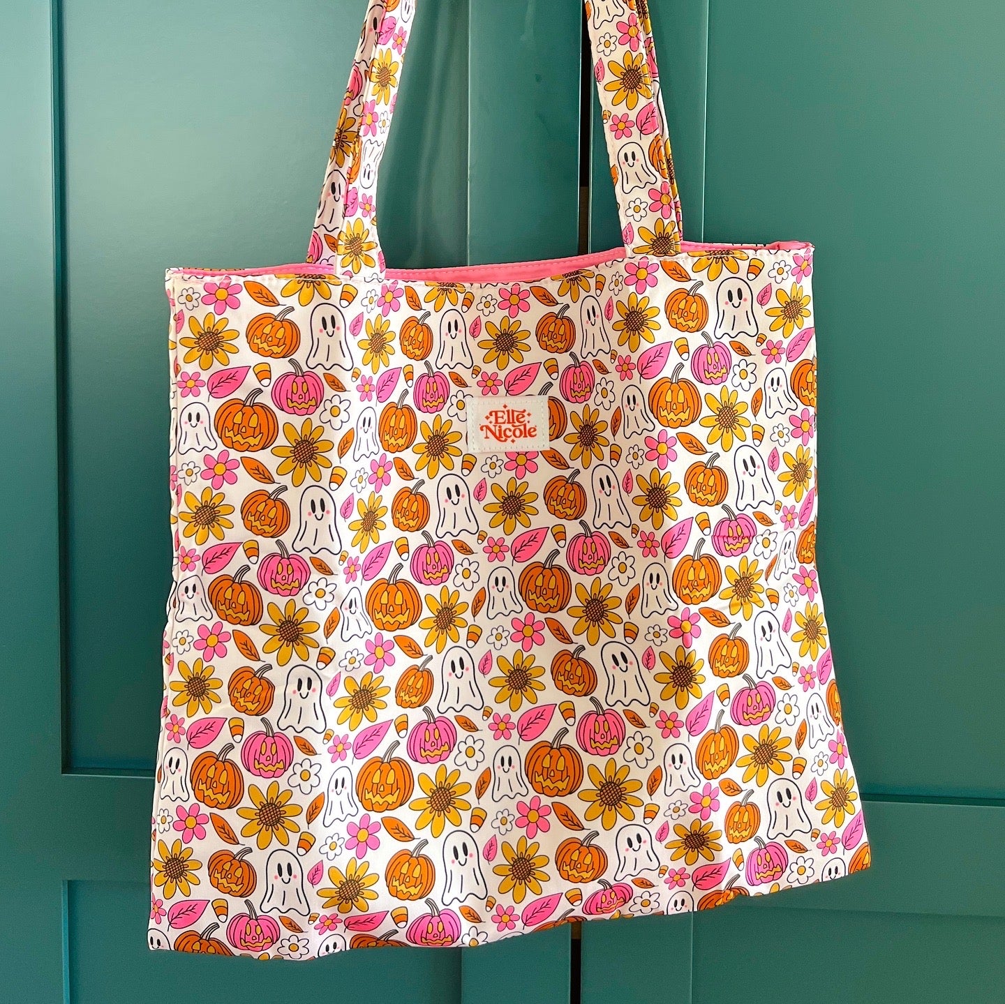 Spooky Doodle Tote Bag / Trick or Treat Bag